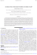 Cover page: An Intrinsic Mode of Interannual Variability in the Indian Ocean