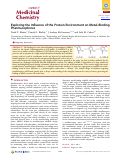 Cover page: Exploring the Influence of the Protein Environment on Metal-Binding Pharmacophores