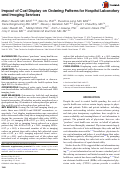 Cover page: Impact of Cost Display on Ordering Patterns for Hospital Laboratory and Imaging Services