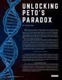 Cover page: Unlocking Peto's Paradox