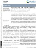 Cover page: Structures of LaH<sub>10</sub>, EuH<sub>9</sub>, and UH<sub>8</sub> superhydrides rationalized by electron counting and Jahn-Teller distortions in a covalent cluster model.