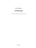Cover page: Citywalk