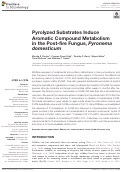 Cover page: Pyrolyzed Substrates Induce Aromatic Compound Metabolism in the Post-fire Fungus, Pyronema domesticum.