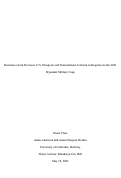 Cover page: Resistance from Overseas: U.S. Diasporic and Transnational Activism in Response to the 2021  Myanmar Military Coup