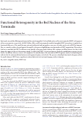Cover page: Functional Heterogeneity in the Bed Nucleus of the Stria Terminalis