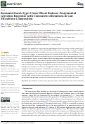 Cover page: Resistant Starch Type 2 from Wheat Reduces Postprandial Glycemic Response with Concurrent Alterations in Gut Microbiota Composition.