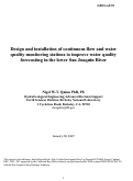 Cover page: Design and installation of continuous flow and water quality monitoring stations to improve 
water quality forecasting in the lower San Joaquin River