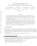 Cover page: Approximation algorithms for the joint replenishment problem with deadlines