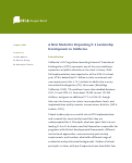 Cover page of A New Model for Expanding P–3 Leadership Development in California