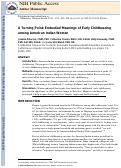 Cover page: Embodied Meanings of Early Childbearing Among American Indian Women: A Turning Point