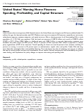 Cover page: United States Nursing Home Finances: Spending, Profitability, and Capital Structure.