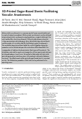 Cover page: 3D‐Printed Sugar‐Based Stents Facilitating Vascular Anastomosis