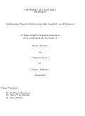 Cover page: Understanding Tradeoffs Among Algorithm Complexity and Performance