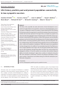 Cover page: Life‐history predicts past and present population connectivity in two sympatric sea stars