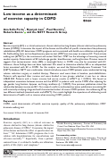 Cover page: Low income as a determinant of exercise capacity in COPD