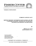 Cover page: Defense Industry Conversion, Base Closure, and the California Economy: The Role of Technology Transfer and Emerging Technologies