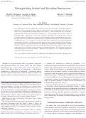 Cover page: Distinguishing Ordinal and Disordinal Interactions