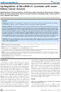 Cover page: Up-Regulation of MicroRNA-21 Correlates with Lower Kidney Cancer Survival