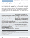 Cover page: Persistent and Newly Developed Chronic Bronchitis Are Associated with Worse Outcomes in Chronic Obstructive Pulmonary Disease.