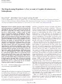 Cover page: The Hyperfocusing Hypothesis: A New Account of Cognitive Dysfunction in Schizophrenia