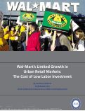 Cover page: Wal-Mart’s Limited Growth in Urban Retail Markets: The Cost of Low Labor Investment