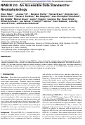 Cover page: NWB:N 2.0: An Accessible Data Standard for Neurophysiology