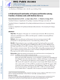 Cover page: A bidirectional examination of expressed emotion among families of adolescents with bulimia nervosa