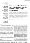 Cover page: Comparison of Model Predictions and Performance Test Data for a Prototype Thermal Energy Storage Module