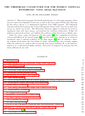 Cover page: The threshold conjecture for the energy critical hyperbolic Yang–Mills equation