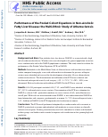 Cover page: Performance of the Pooled Cohort Equations in non-alcoholic fatty liver disease: The Multi-Ethnic Study of Atherosclerosis.