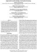 Cover page: Input matters in the modeling of early phonetic learning