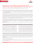 Cover page: Associations of Trauma Exposure and Posttraumatic Stress Symptoms With Venous Thromboembolism Over 22 Years in Women