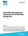 Cover page: Fiscal policy and employment: lessons from the Social Security Earnings Test