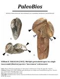 Cover page: Multiple geniculated types in a single inoceramid (Bivalvia) species: “Inoceramus” nebrascensis