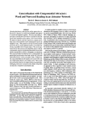 Cover page: Generalization with Componential Attractors: Word and Nonword Reading in an Attractor Network