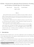 Cover page: LUsim: A Framework for Simulation-Based Performance Modeling
  and Prediction of Parallel Sparse LU Factorization