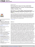 Cover page: Estimating the impact of city-wide Aedes aegypti population control: An observational study in Iquitos, Peru