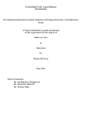 Cover page: The Relationship Between Autistic Students and Paraprofessionals: An Exploratory Study