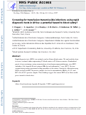 Cover page: Screening for transfusion transmissible infections using rapid diagnostic tests in Africa: a potential hazard to blood safety?