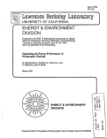 Cover page: Simulating the Energy Performance of Holographic Glazings