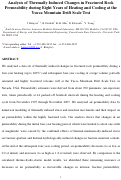 Cover page: Analysis of Thermally Induced Changes in Fractured Rock Permeability during Eight Years of Heating and Cooling at the Yucca Mountain Drift Scale Test
