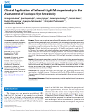 Cover page: Clinical Application of Infrared-Light Microperimetry in the Assessment of Scotopic-Eye Sensitivity.