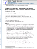 Cover page: The Role of Sex Work Pay in Moderating the Effect of Mobile Phone Solicitation on Condom Practices: An Analysis of Female Sex Workers in India.