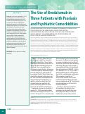 Cover page: The Use of Brodalumab in Three Patients with Psoriasis and Psychiatric Comorbidities.