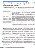 Cover page: Baseline OCT Measurements in the Idiopathic Intracranial Hypertension Treatment Trial, Part I: Quality Control, Comparisons, and VariabilityBaseline OCT Measurements in IIHTT, Part I