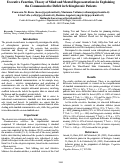 Cover page: Executive Function, Theory of Mind and Mental Representations in Explaining the Communicative Deficit in Schizophrenic Patients