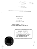 Cover page: THE KINETICS OF VAPORIZATION OF BARIUM SULFATE