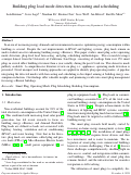 Cover page: Building plug load mode detection, forecasting and scheduling