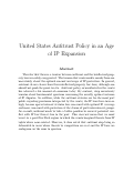Cover page: United States Antitrust Policy in an Age of IP Expansion