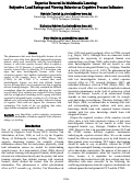 Cover page: Expertise Reversal in Multimedia Learning: Subjective Load Ratings and Viewing Behavior as Cognitive Process Indicators